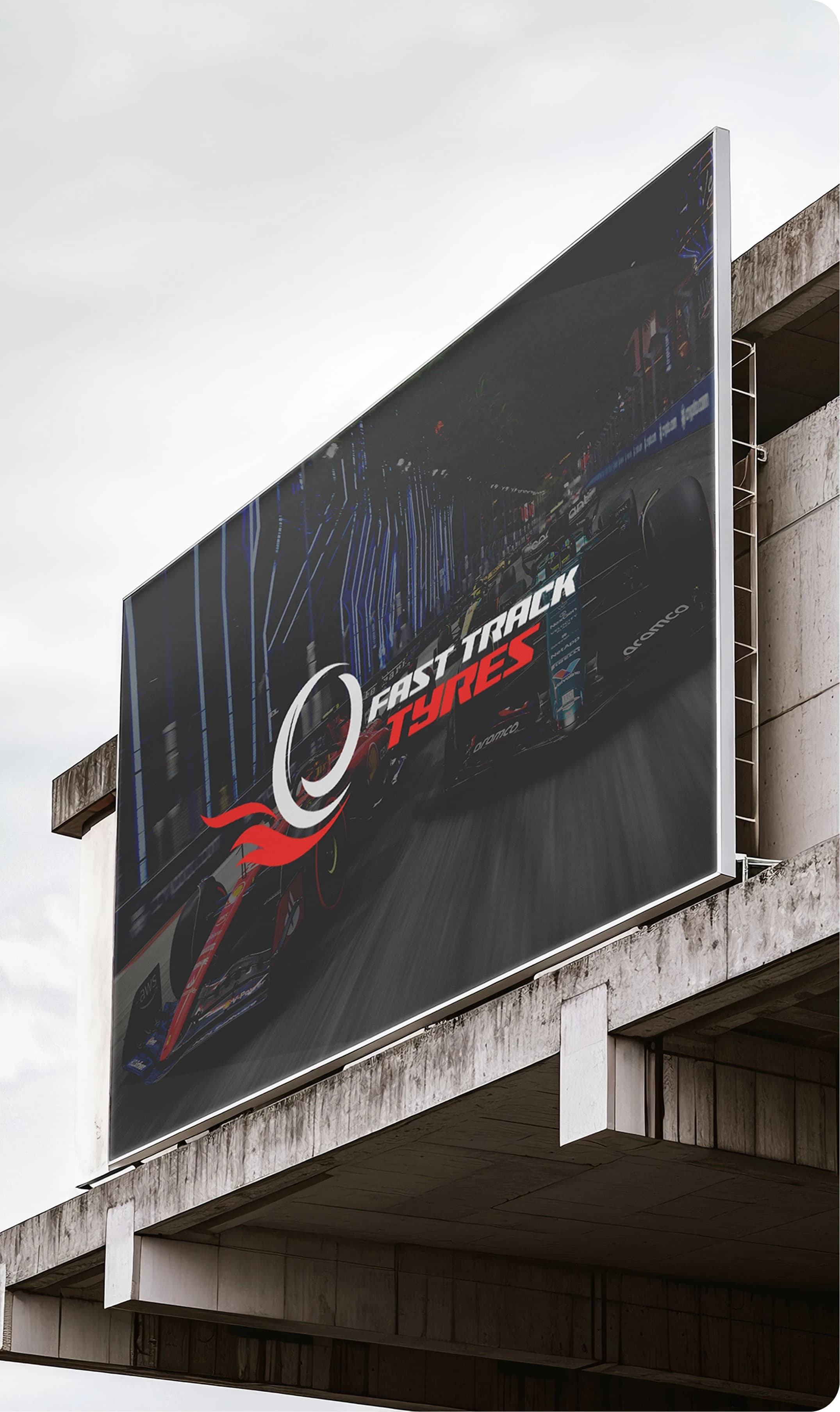Fast Track Tyres billboard