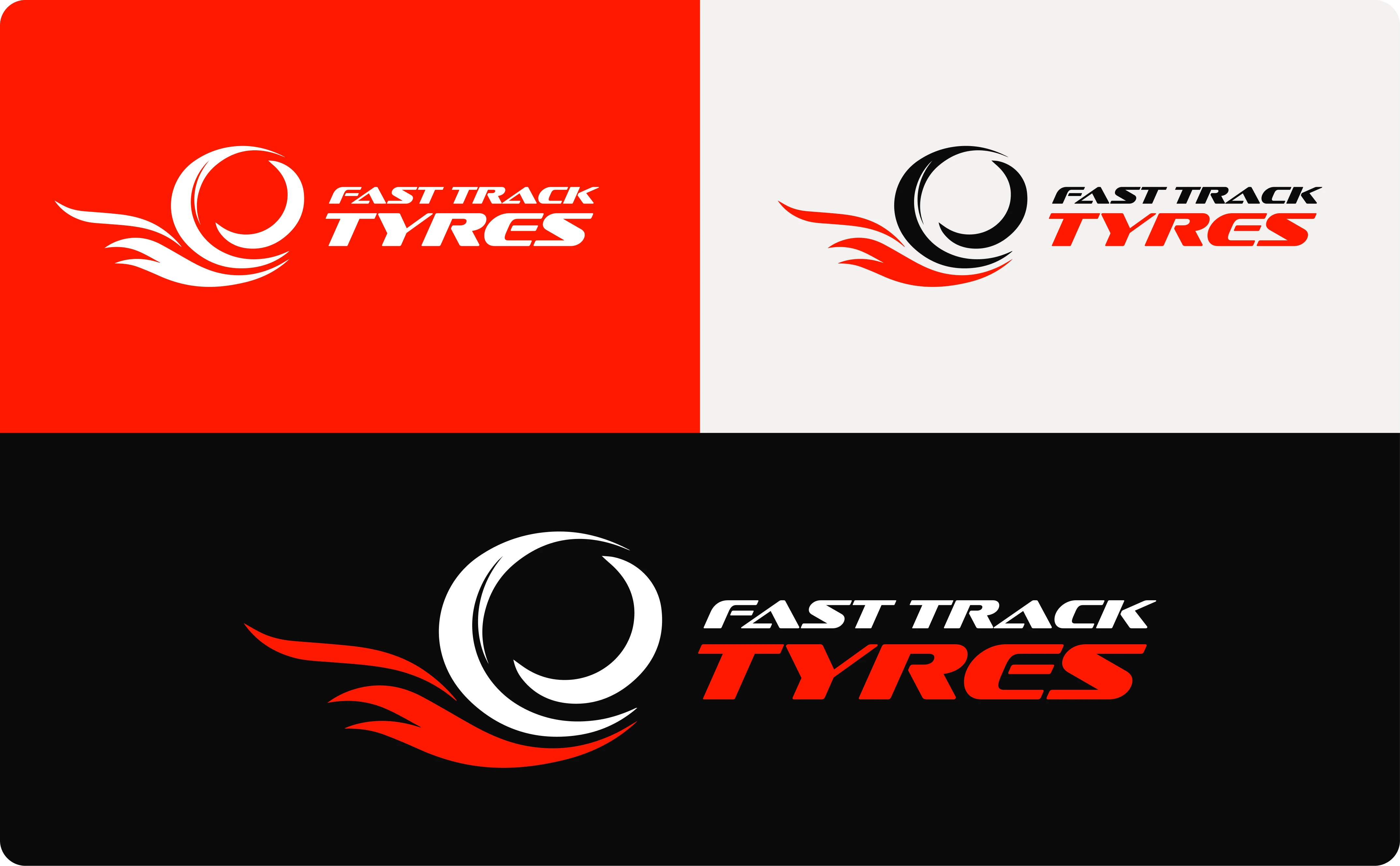 Fast Track Tyres logo variations